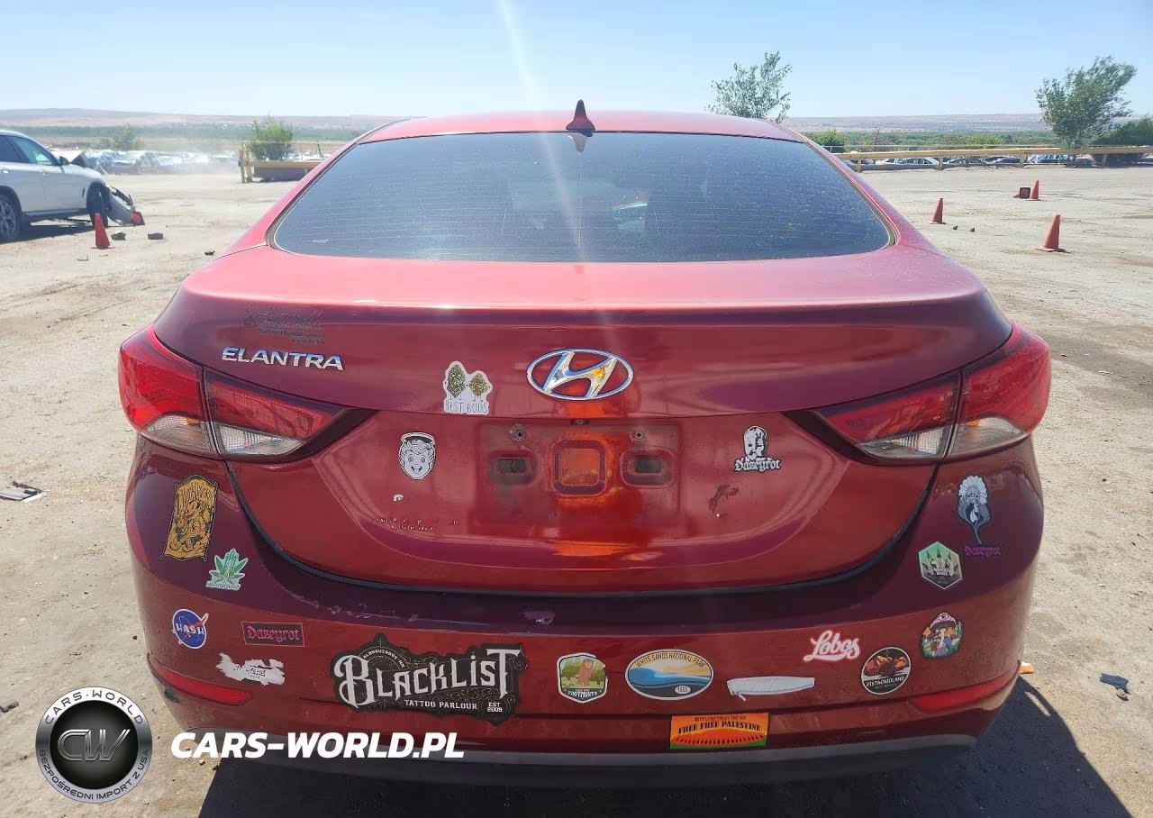 2015 Hyundai Elantra Se VIN:5NPDH4AE2FH593416 - 6