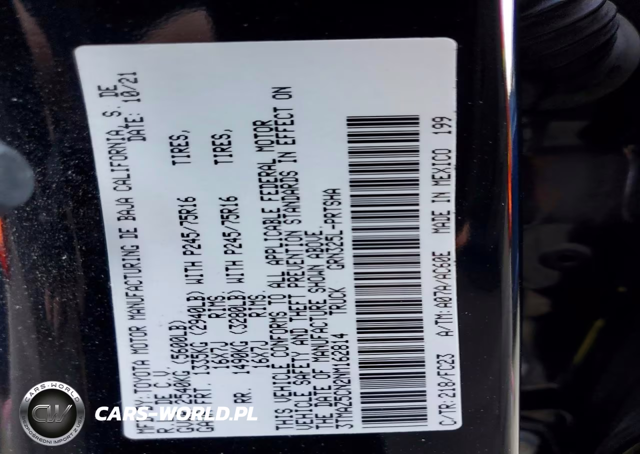 2022 Toyota Tacoma Sr5 V6 VIN:3TMAZ5CN2NM162814 - 12