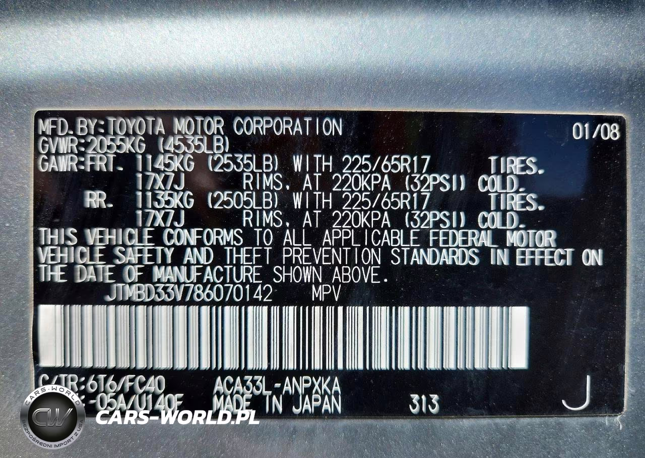 2008 Toyota Rav4 Base VIN:JTMBD33V786070142 - 14