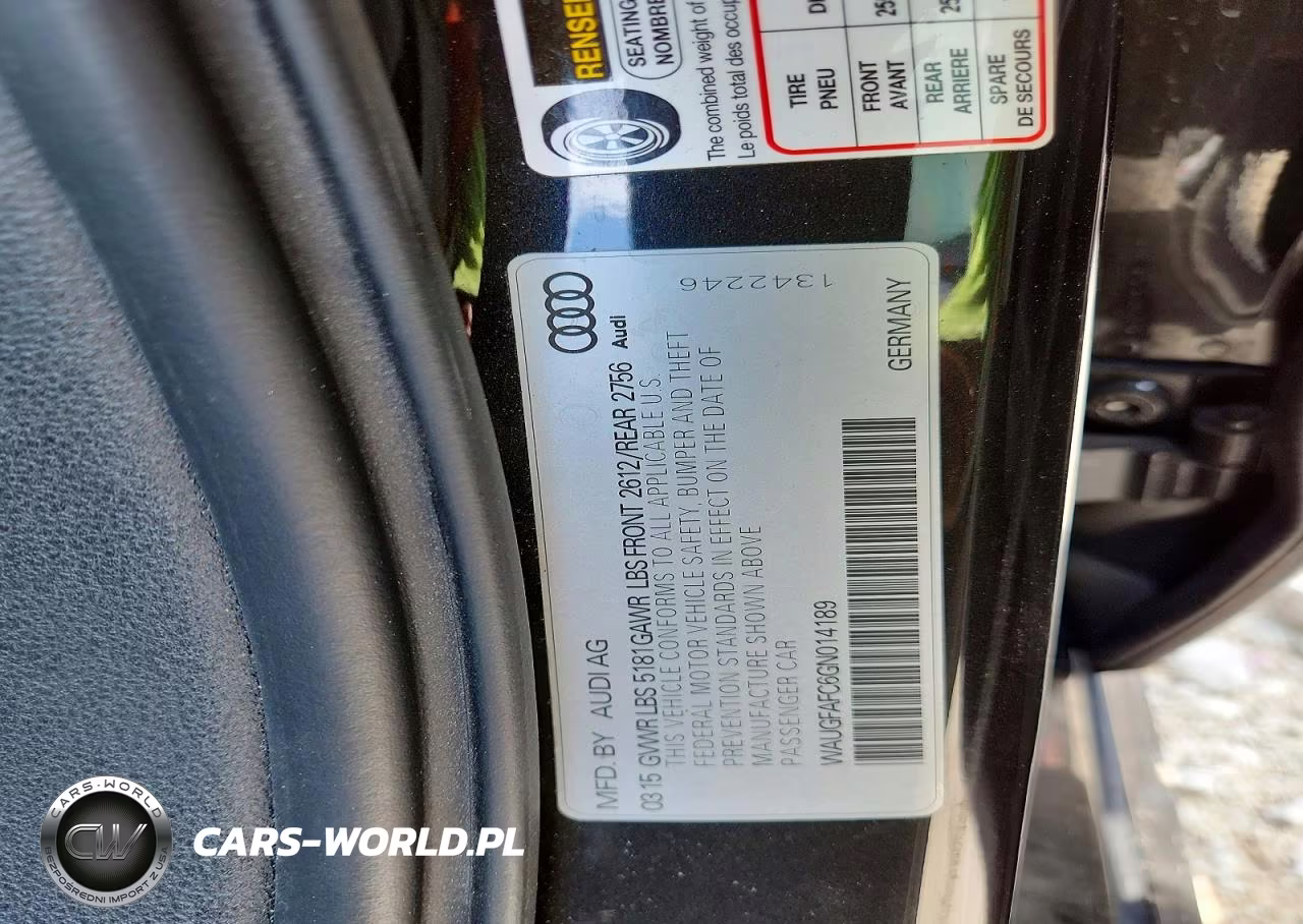2016 Audi A6 Premium Plus VIN:WAUGFAFC6GN014189 - 12