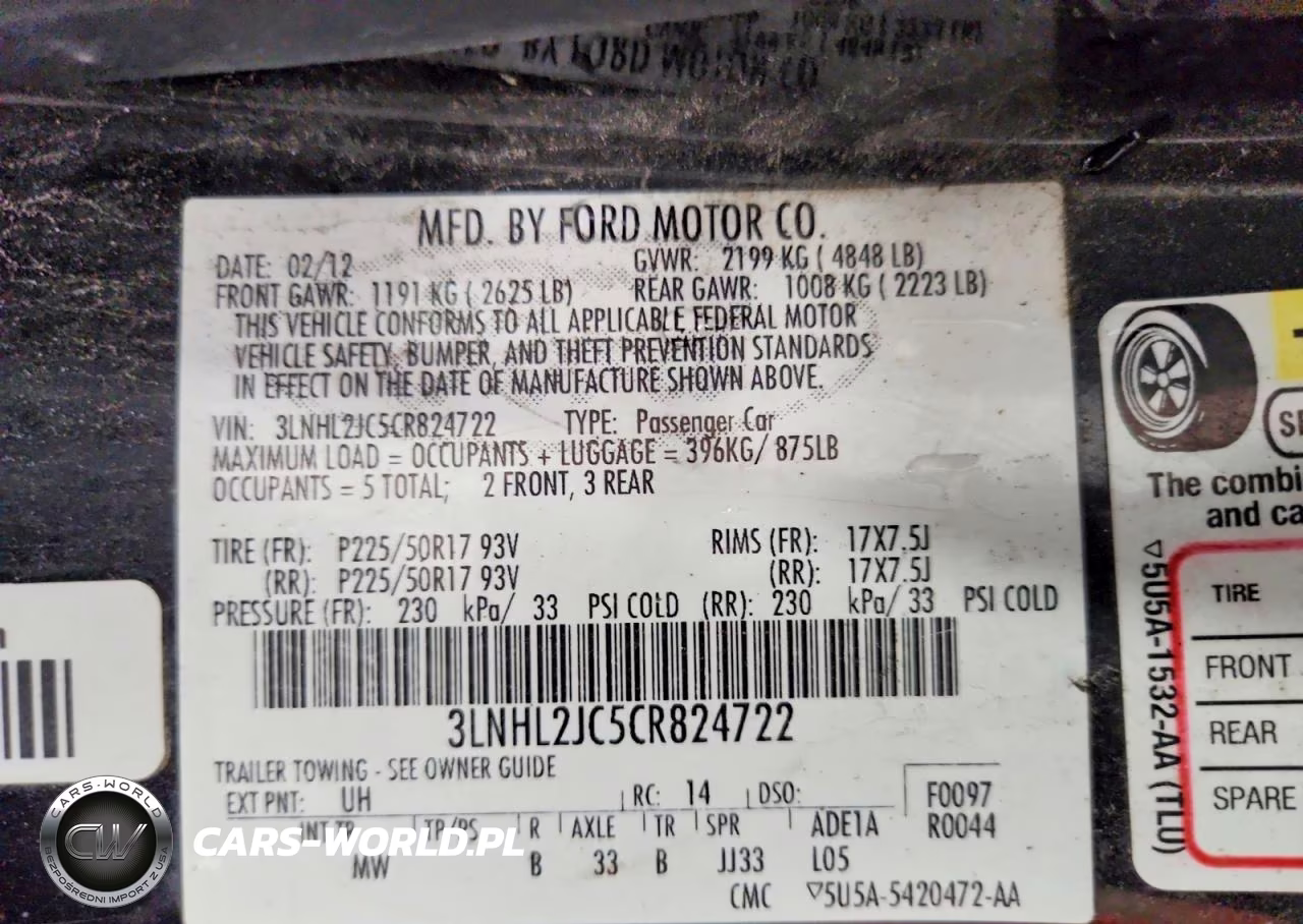 2012 Lincoln Mkz VIN:3LNHL2JC5CR824722 - 12