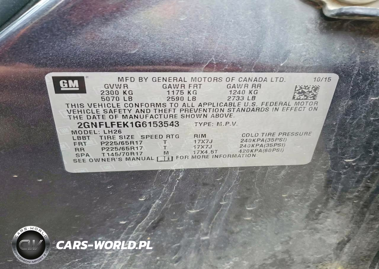 2016 Chevrolet Equinox Lt VIN:2GNFLFEK1G6153543 - 13