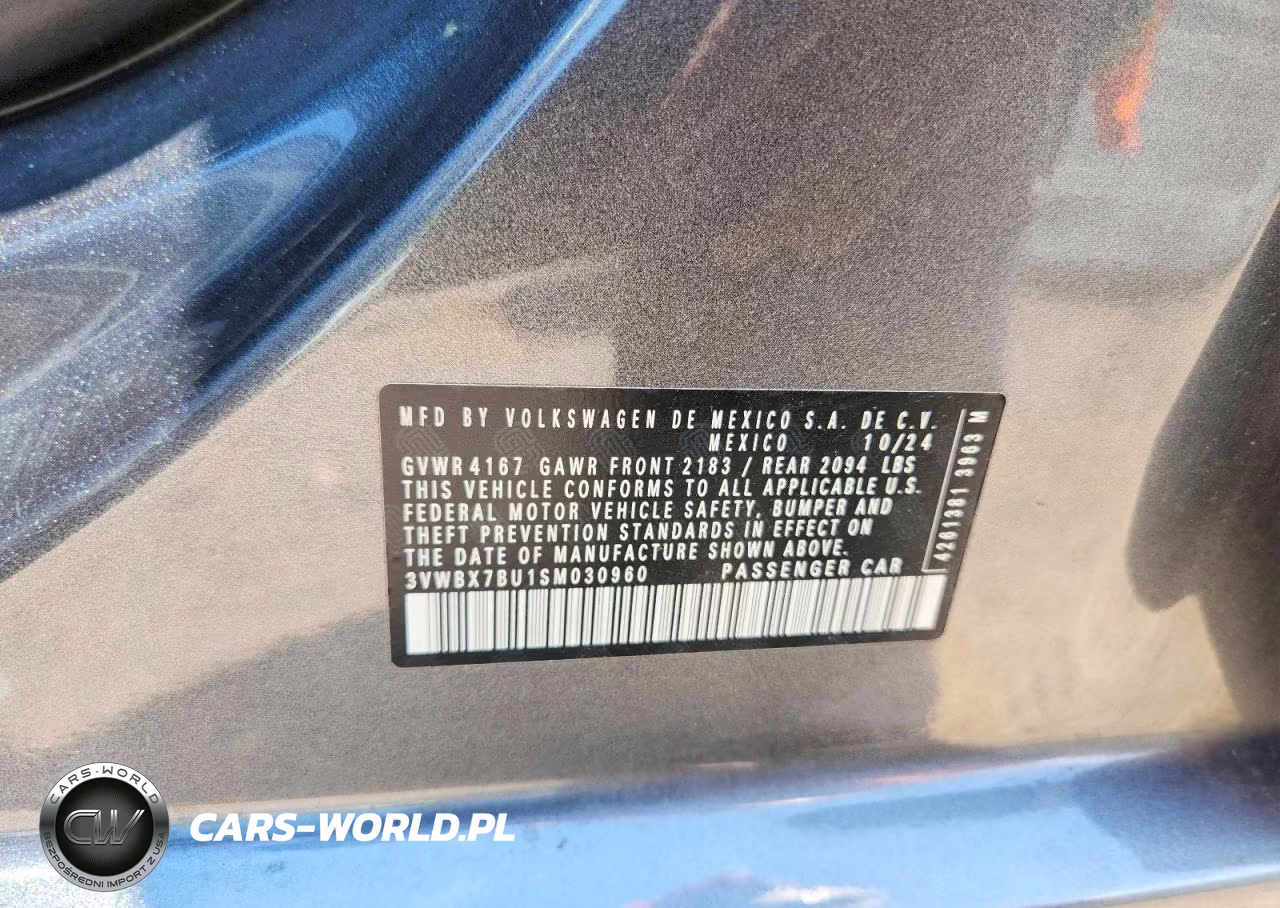 2025 Volkswagen Jetta Sport VIN:3VWBX7BU1SM030960 - 12