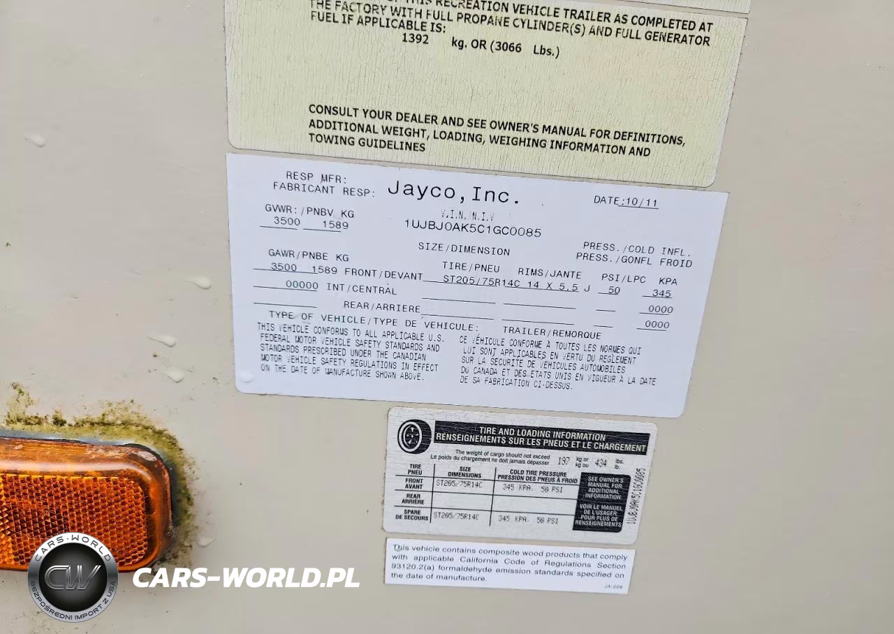 2012 Jay Recreational Vehicle (Rv) VIN:1UJBJ0AK5C1GC0085 - 10
