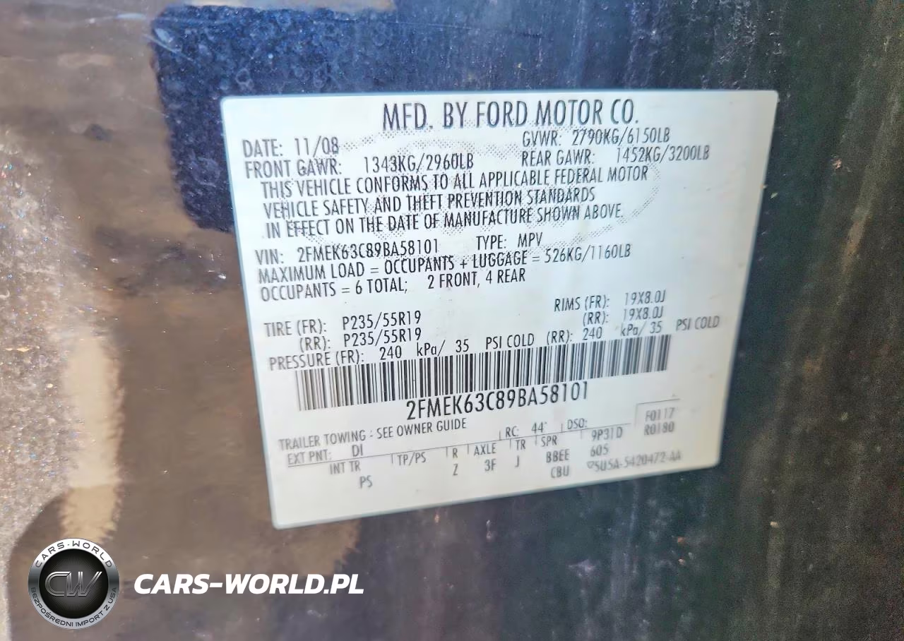 2009 Ford Flex Limited VIN:2FMEK63C89BA58101 - 13