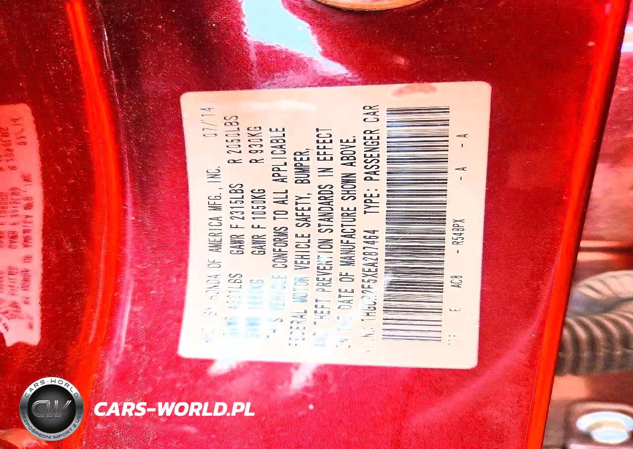 2014 Honda Accord Sport VIN:1HGCR2F5XEA287464 - 12