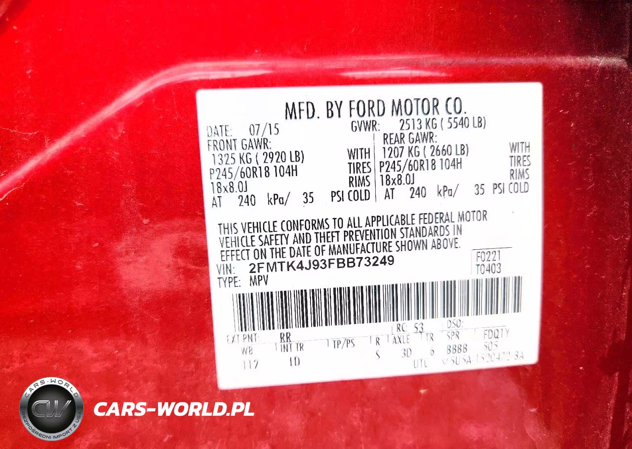 2015 Ford Edge Sel VIN:2FMTK4J93FBB73249 - 13