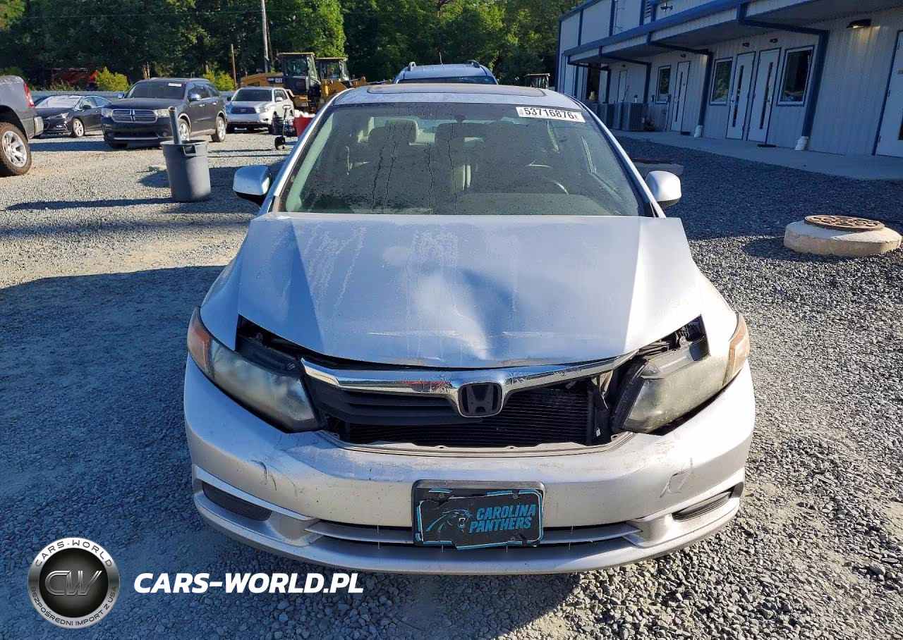 2012 Honda Civic Exl VIN:2HGFB2F96CH552206 - 5