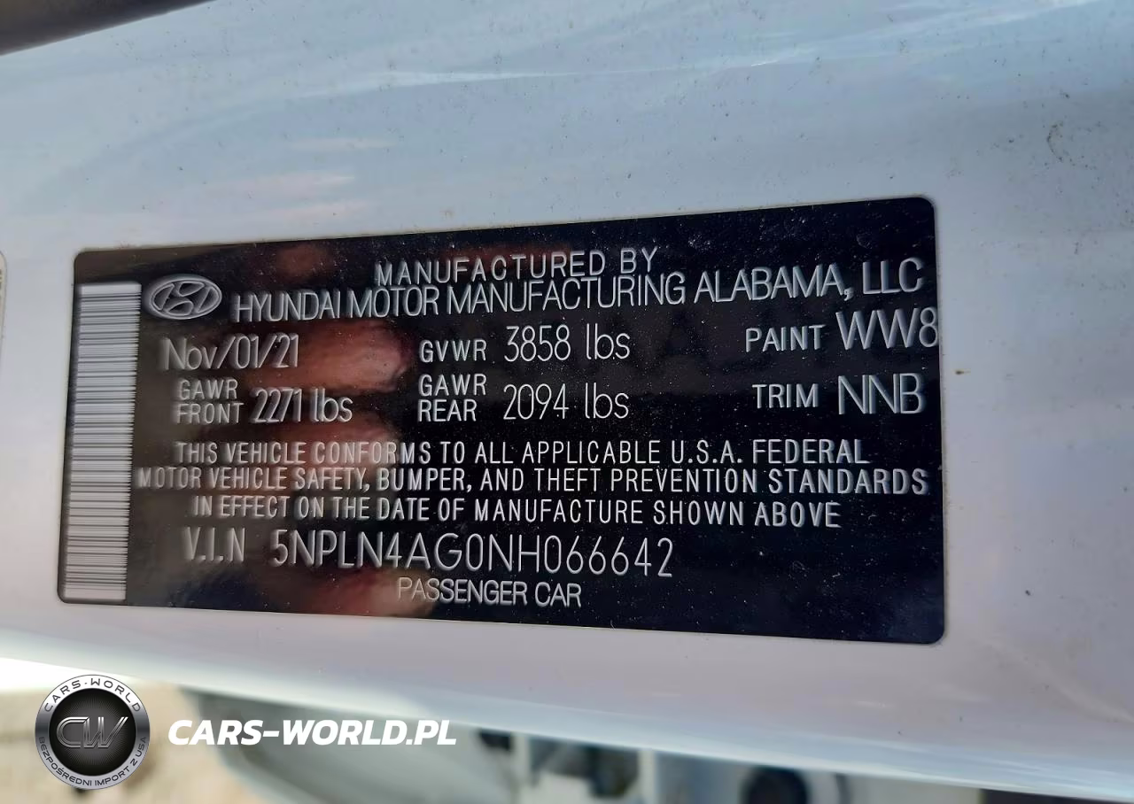 2022 Hyundai Elantra Sel VIN:5NPLN4AG0NH066642 - 13