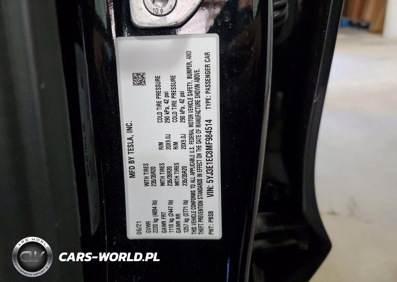 2021 Tesla Model 3 VIN:5YJ3E1EC8MF984514 - 12