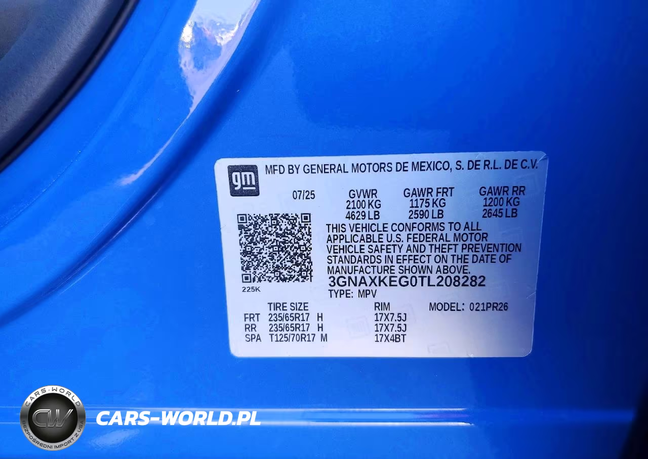 2026 Chevrolet Equinox Activ VIN:3GNAXKEG0TL208282 - 13