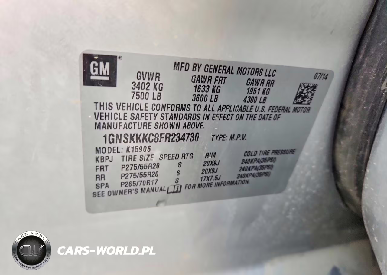 2015 Chevrolet Suburban K1500 Ltz VIN:1GNSKKKC8FR234730 - 13