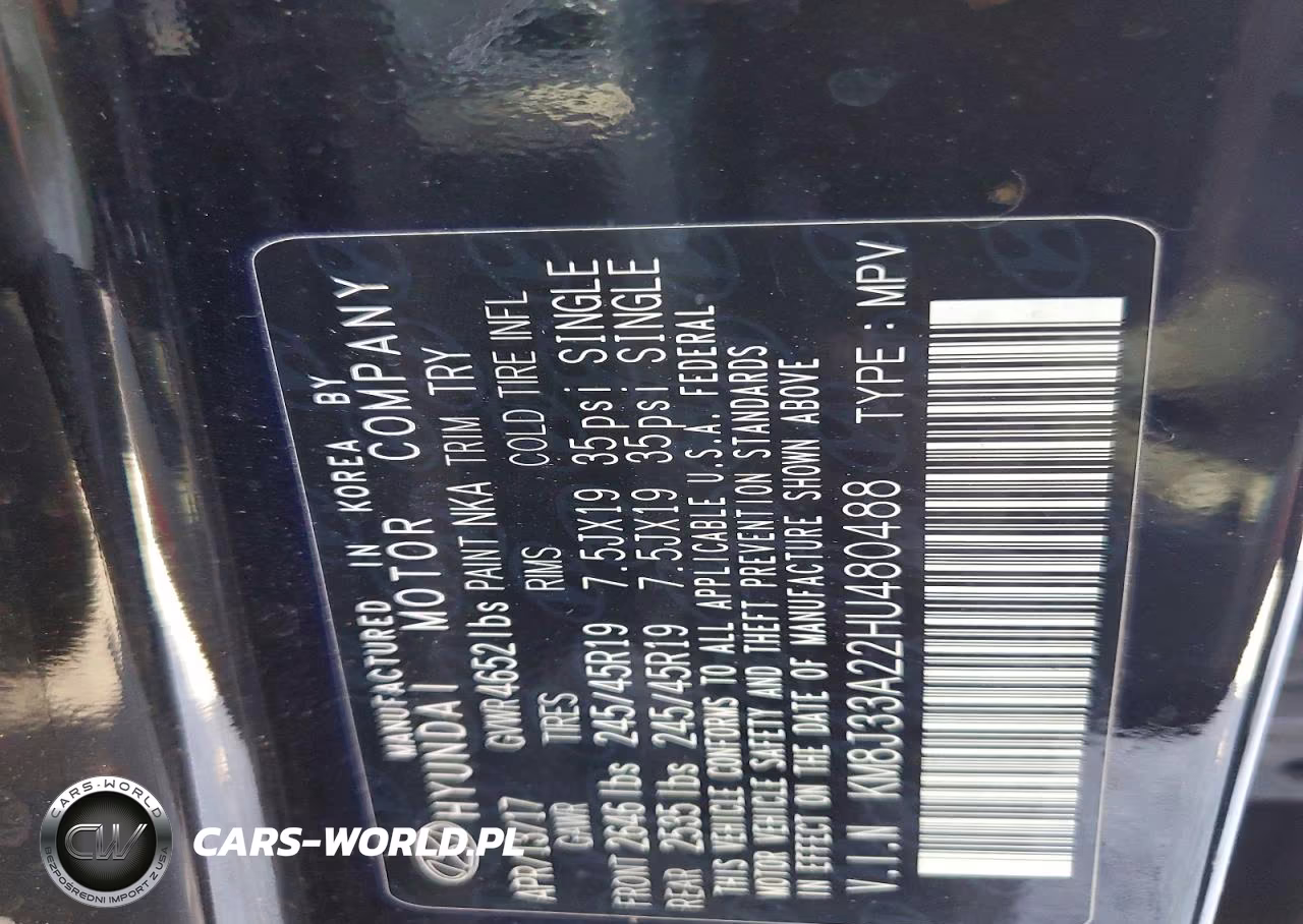 2017 Hyundai Tucson Sport VIN:KM8J33A22HU480488 - 13