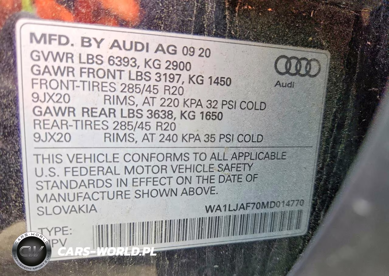 2021 Audi Q7 Premium Plus VIN:WA1LJAF70MD014770 - 14