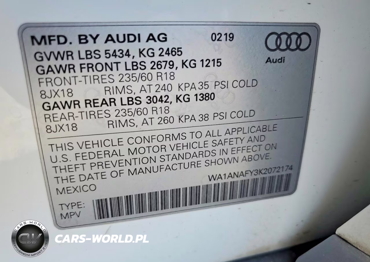 2019 Audi Q5 Premium VIN:WA1ANAFY3K2072174 - 12