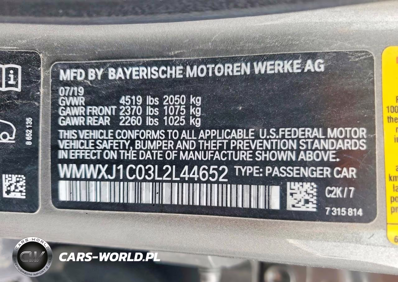 2020 Mini Cooper S Clubman All4 VIN:WMWXJ1C03L2L44652 - 12