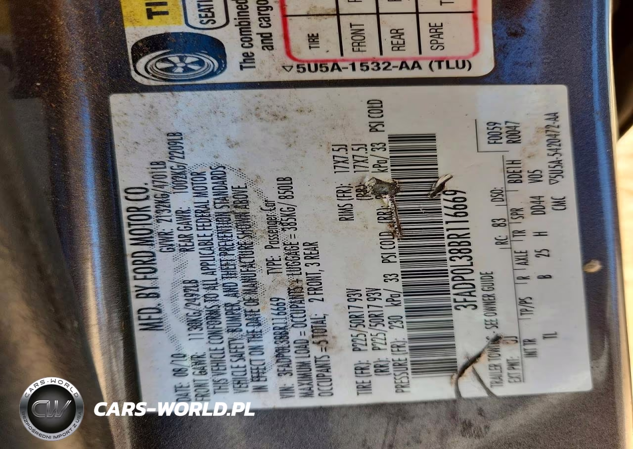 2011 Ford Fusion Hybrid VIN:3FADP0L38BR116669 - 12
