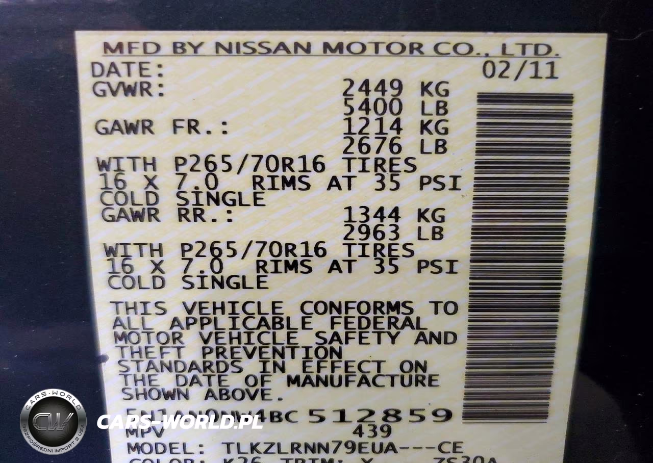 2011 Nissan Xterra X VIN:5N1AN0NW4BC512859 - 13