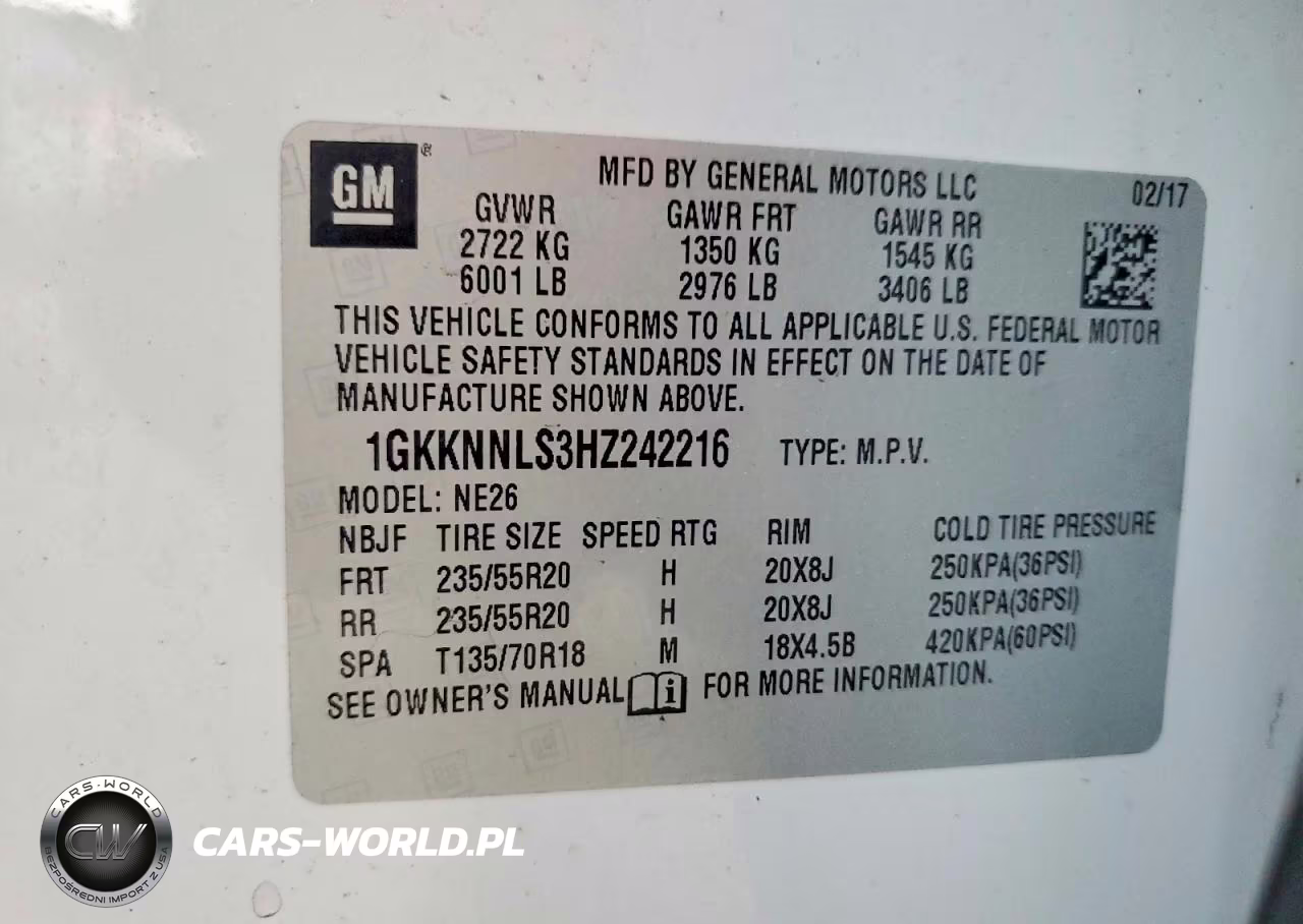 2017 GMC Acadia Slt-2 VIN:1GKKNNLS3HZ242216 - 13
