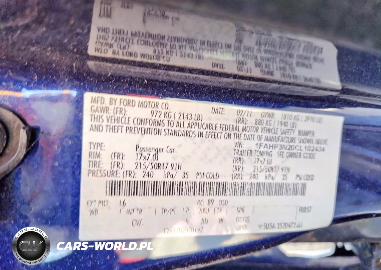 2012 Ford Focus Titanium VIN:1FAHP3N20CL102434 - 12