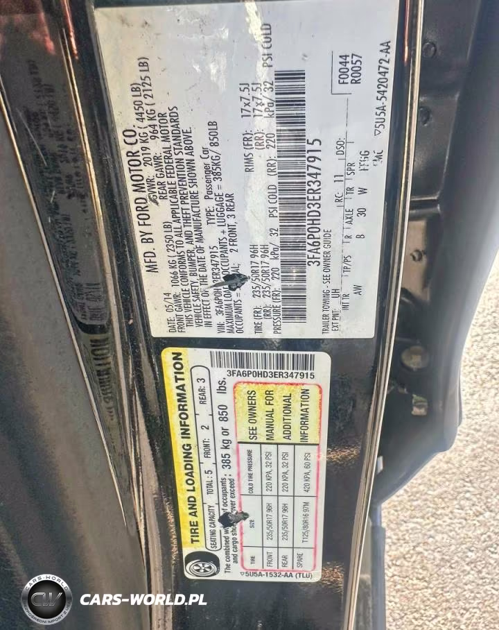 2014 Ford Fusion Se VIN:3FA6P0HD3ER347915 - 10