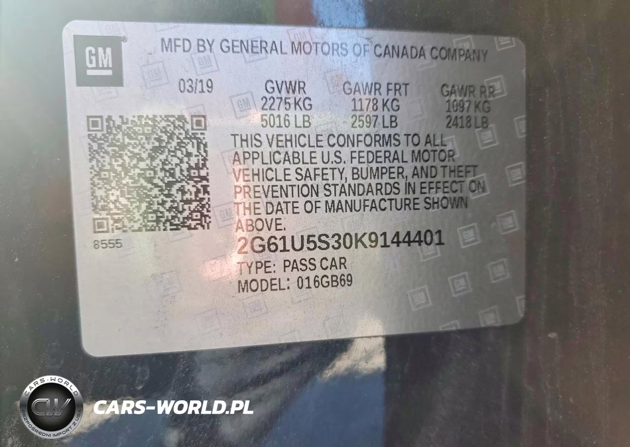 2019 Cadillac Xts VIN:2G61U5S30K9144401 - 13