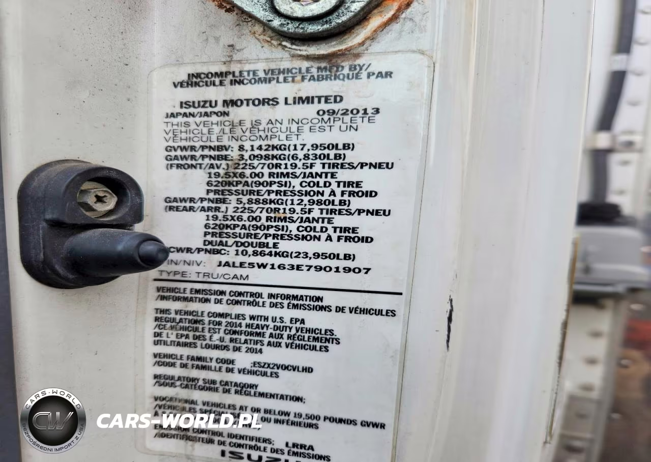 2014 Isuzu Nqr Refrigerated Box Truck VIN:JALE5W163E7901907 - 12
