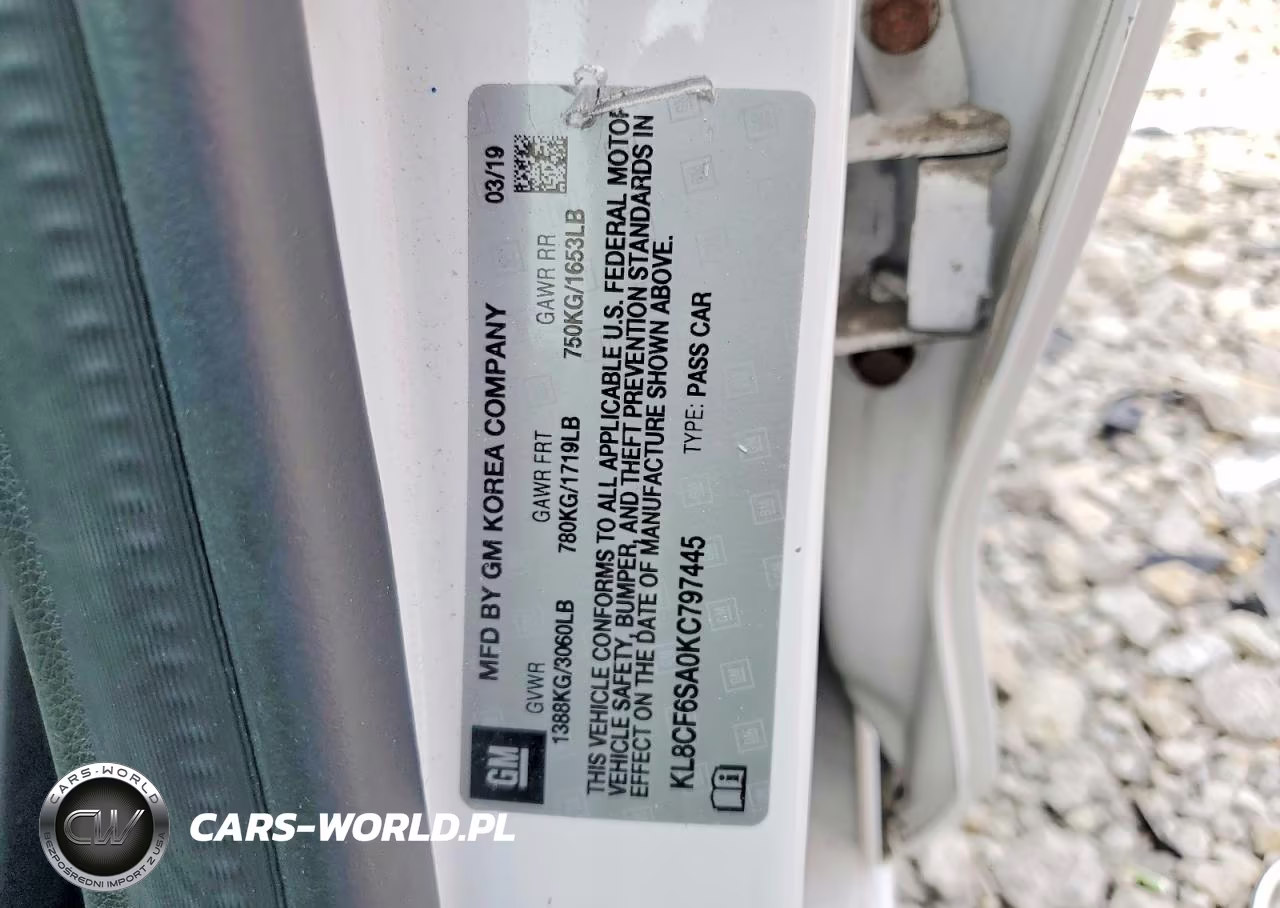 2019 Chevrolet Spark 2Lt VIN:KL8CF6SA0KC797445 - 12