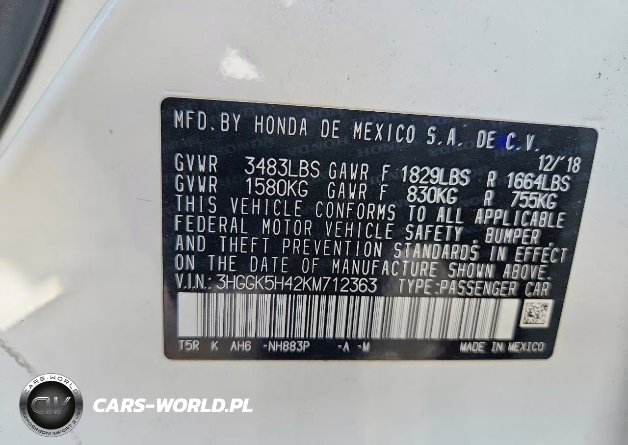 2019 Honda Fit Lx VIN:3HGGK5H42KM712363 - 12