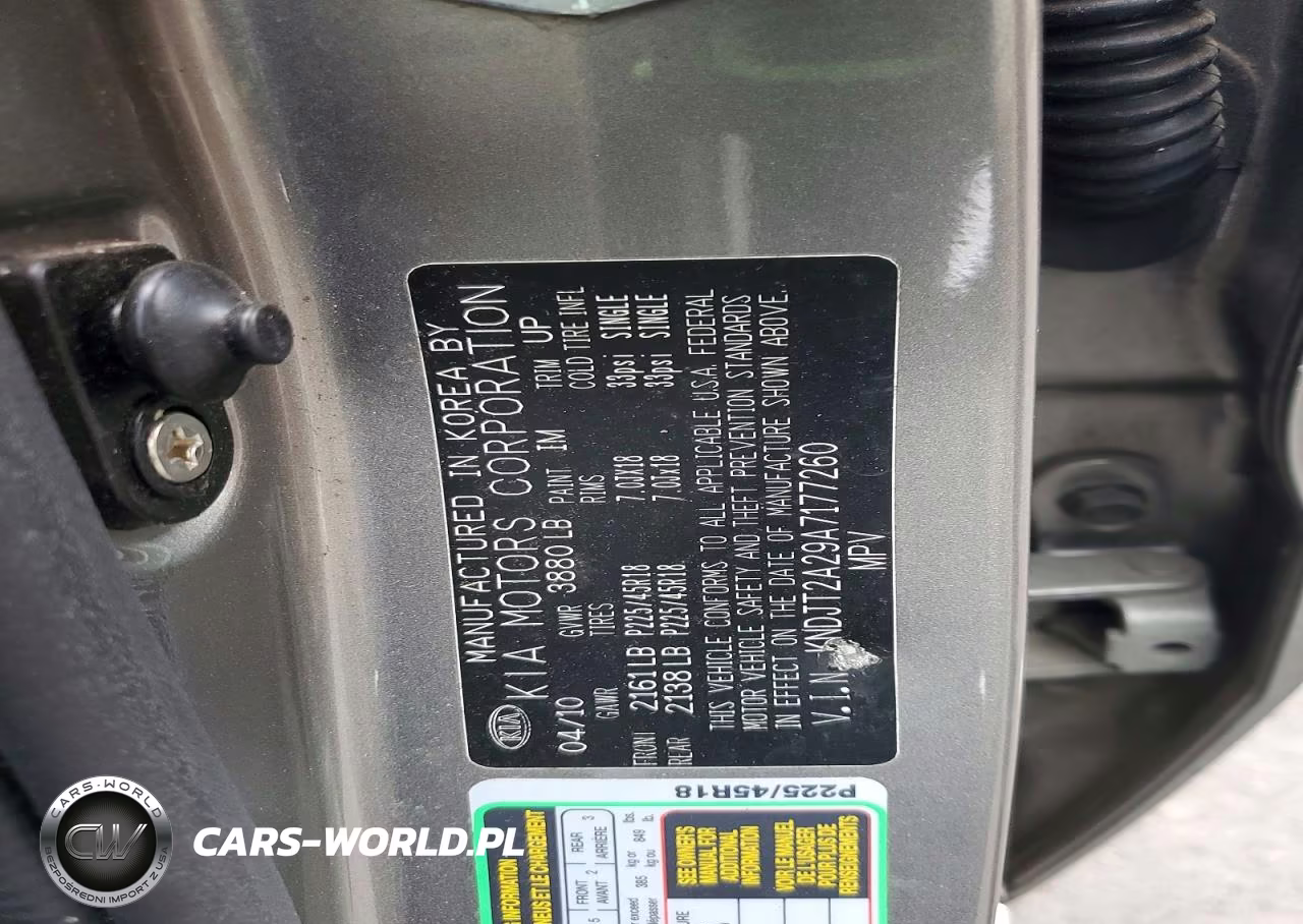 2010 Kia Soul + VIN:KNDJT2A29A7177260 - 12