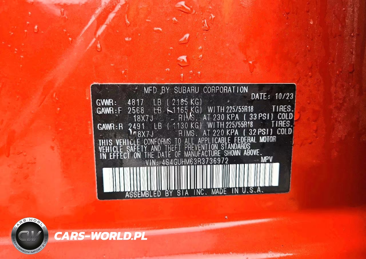 2024 Subaru Crosstrek Limited VIN:4S4GUHM63R3736972 - 13