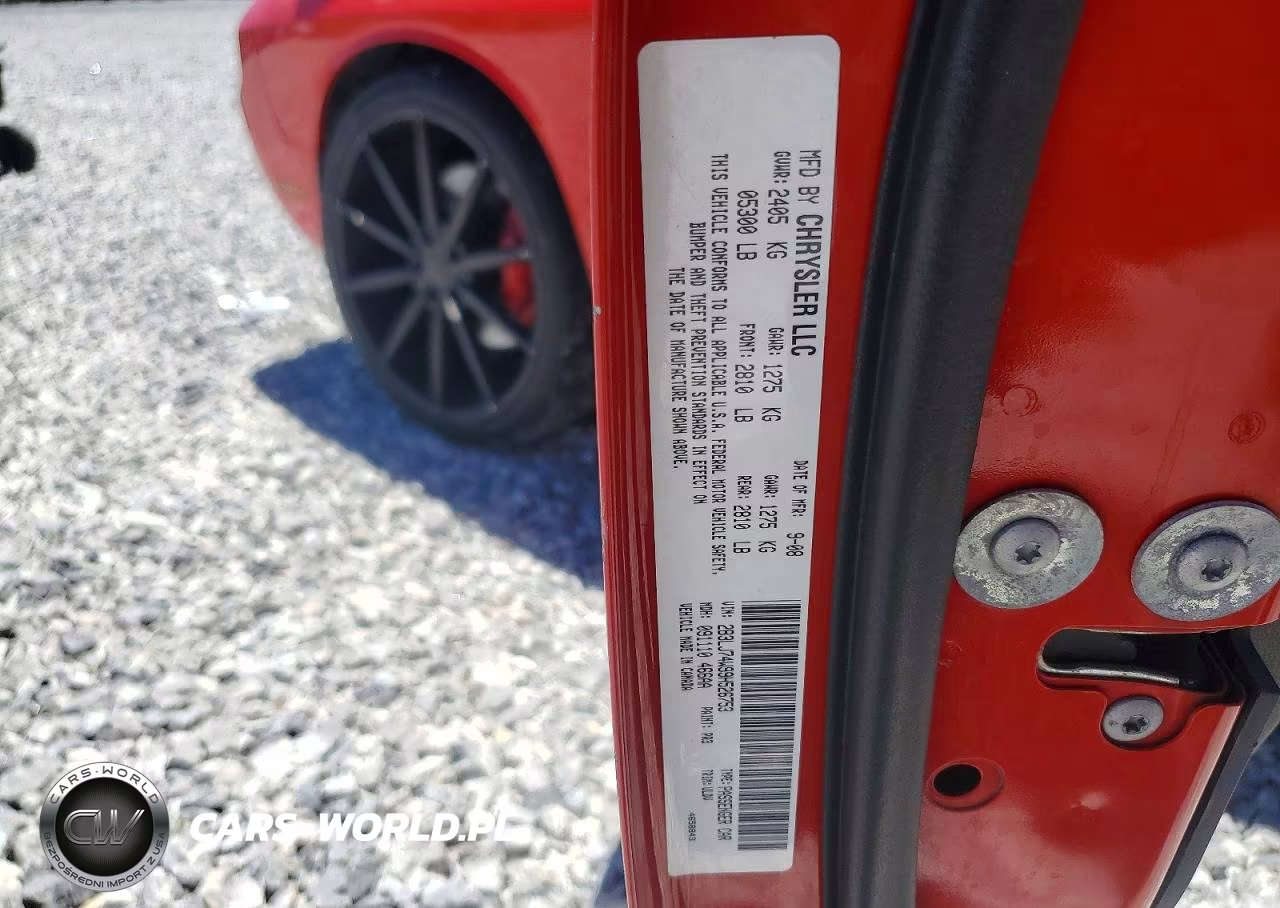 2009 Dodge Challenger Srt-8 VIN:2B3LJ74W99H526753 - 13