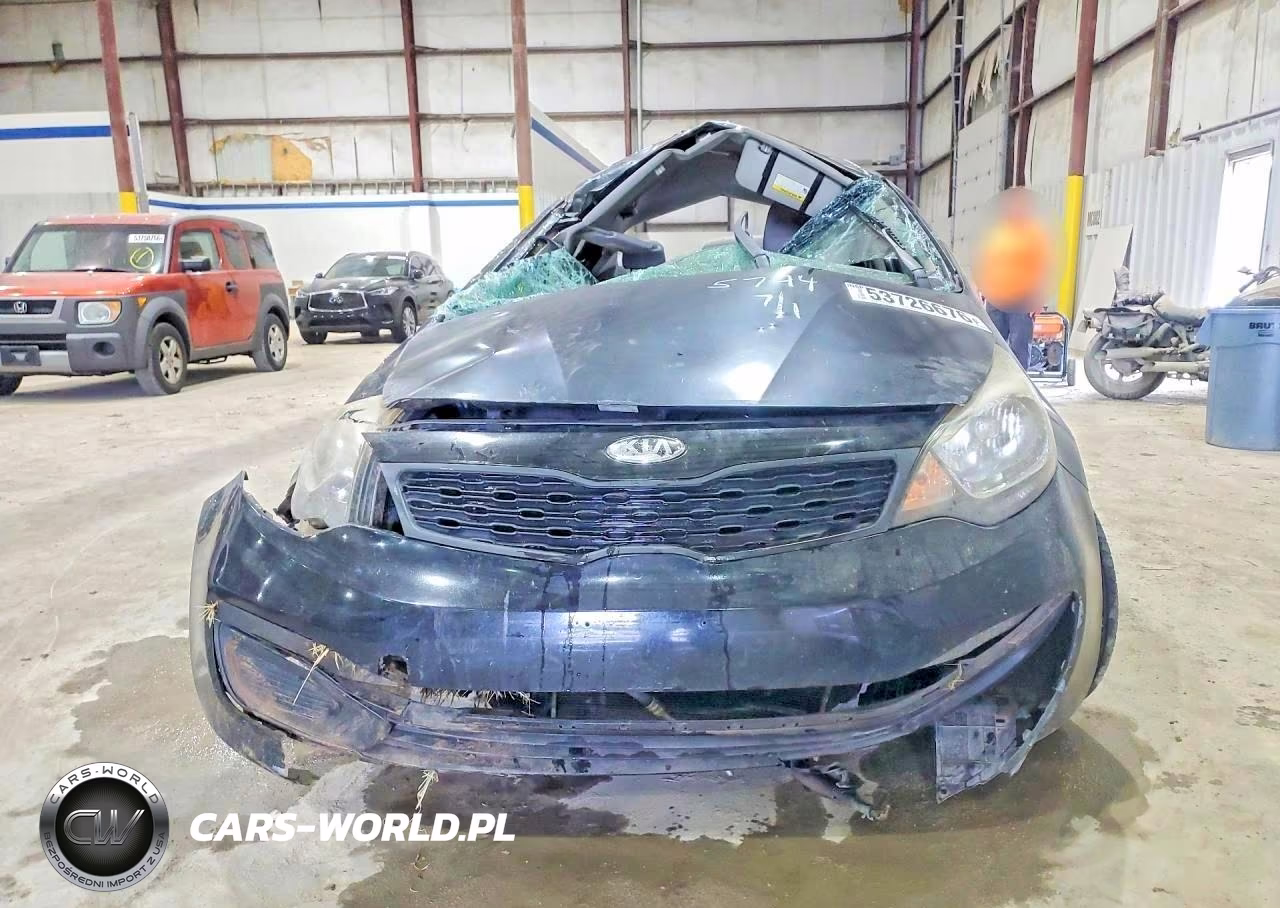 2014 Kia Rio Lx VIN:KNADM4A3XE6325794 - 5