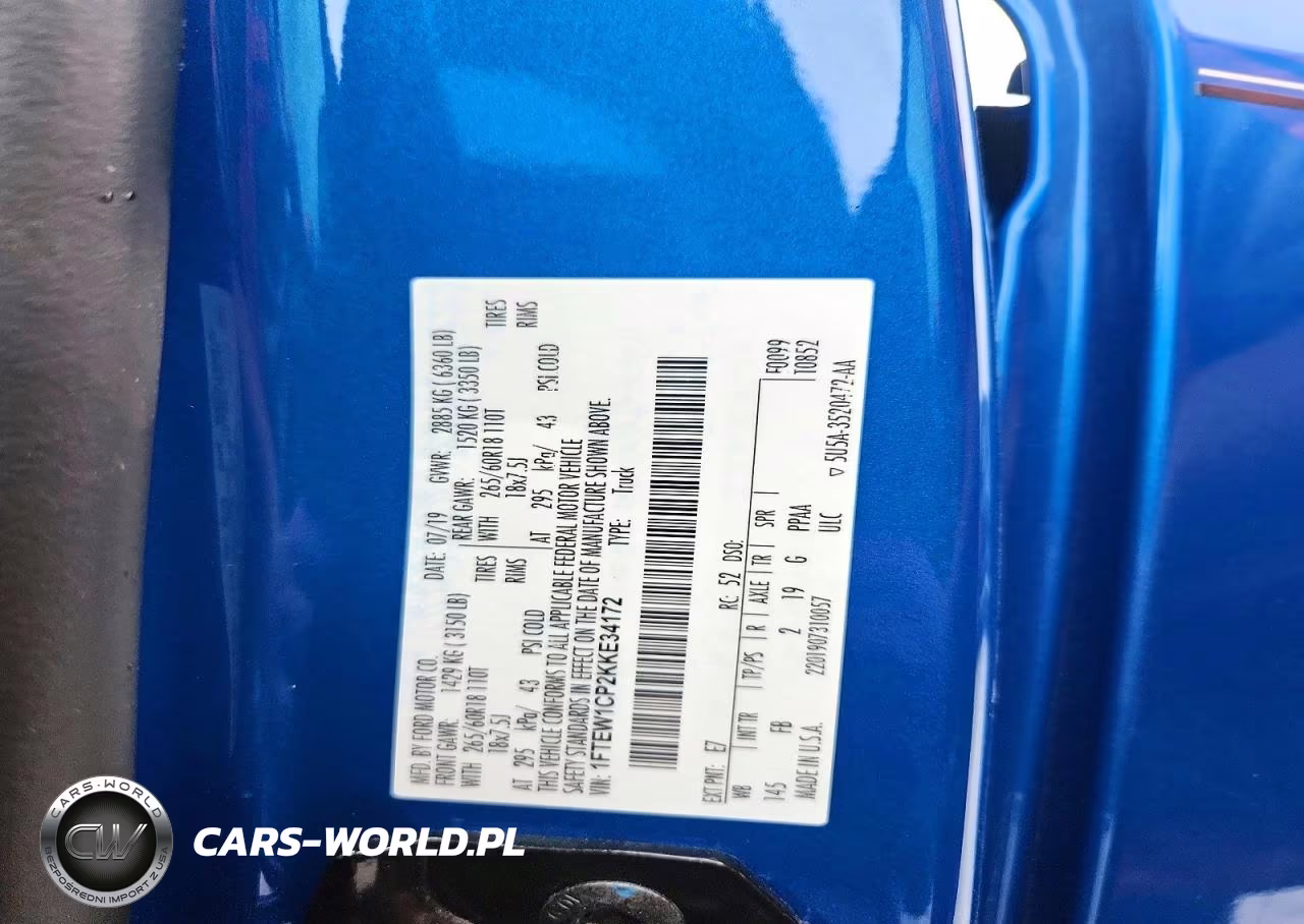 2019 Ford F-150 Xlt VIN:1FTEW1CP2KKE34172 - 12