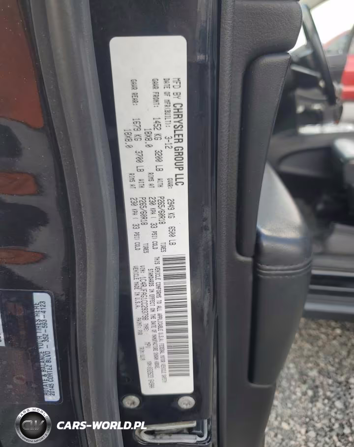 2012 Jeep Grand Cherokee Laredo VIN:1C4RJFAG1CC293798 - 13