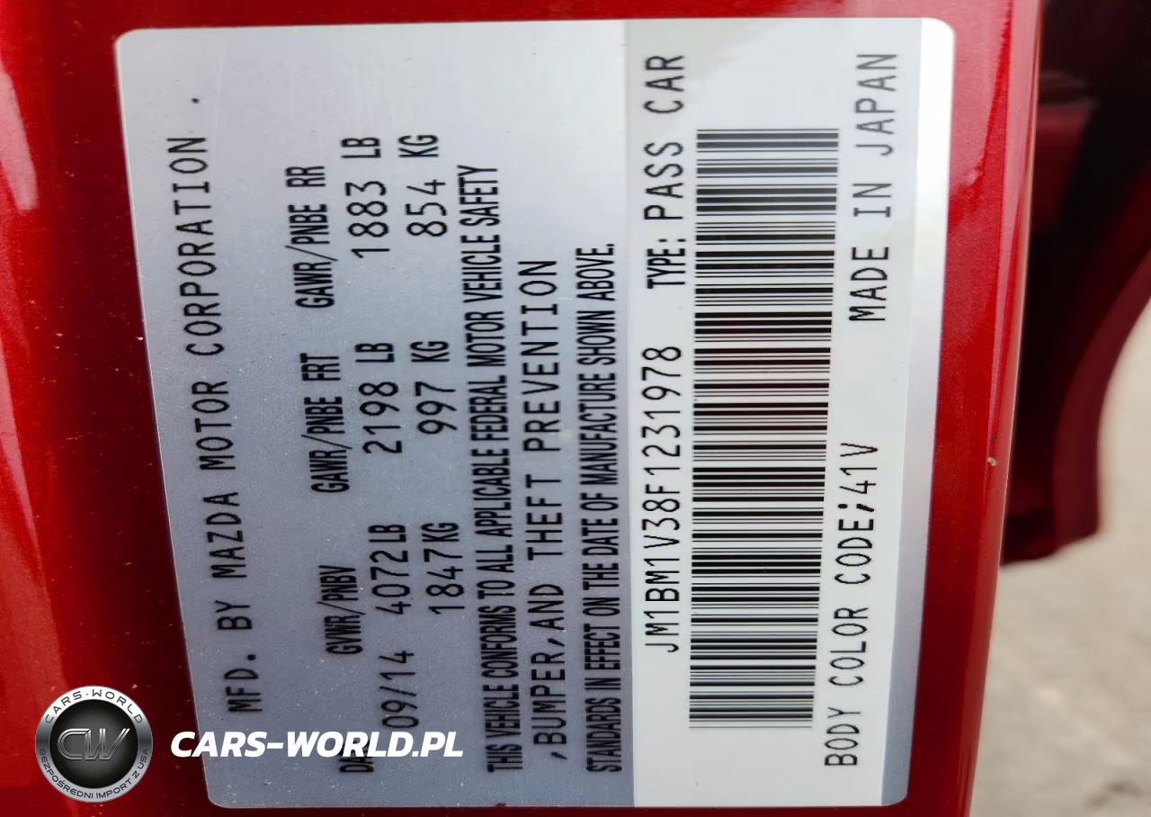 2015 Mazda 3 Touring VIN:JM1BM1V38F1231978 - 12