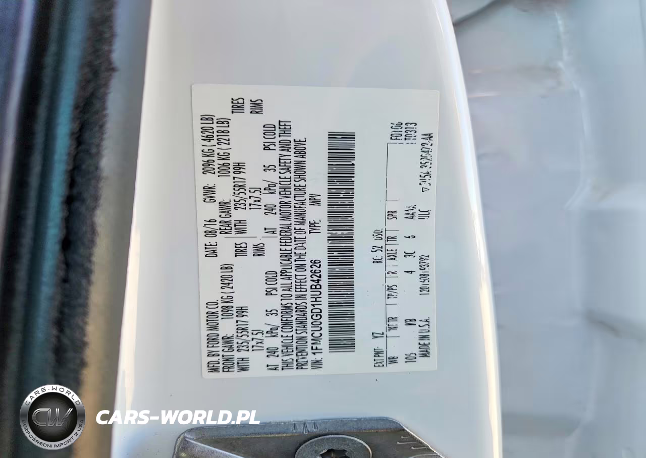 2017 Ford Escape Se VIN:1FMCU0GD1HUB42626 - 13