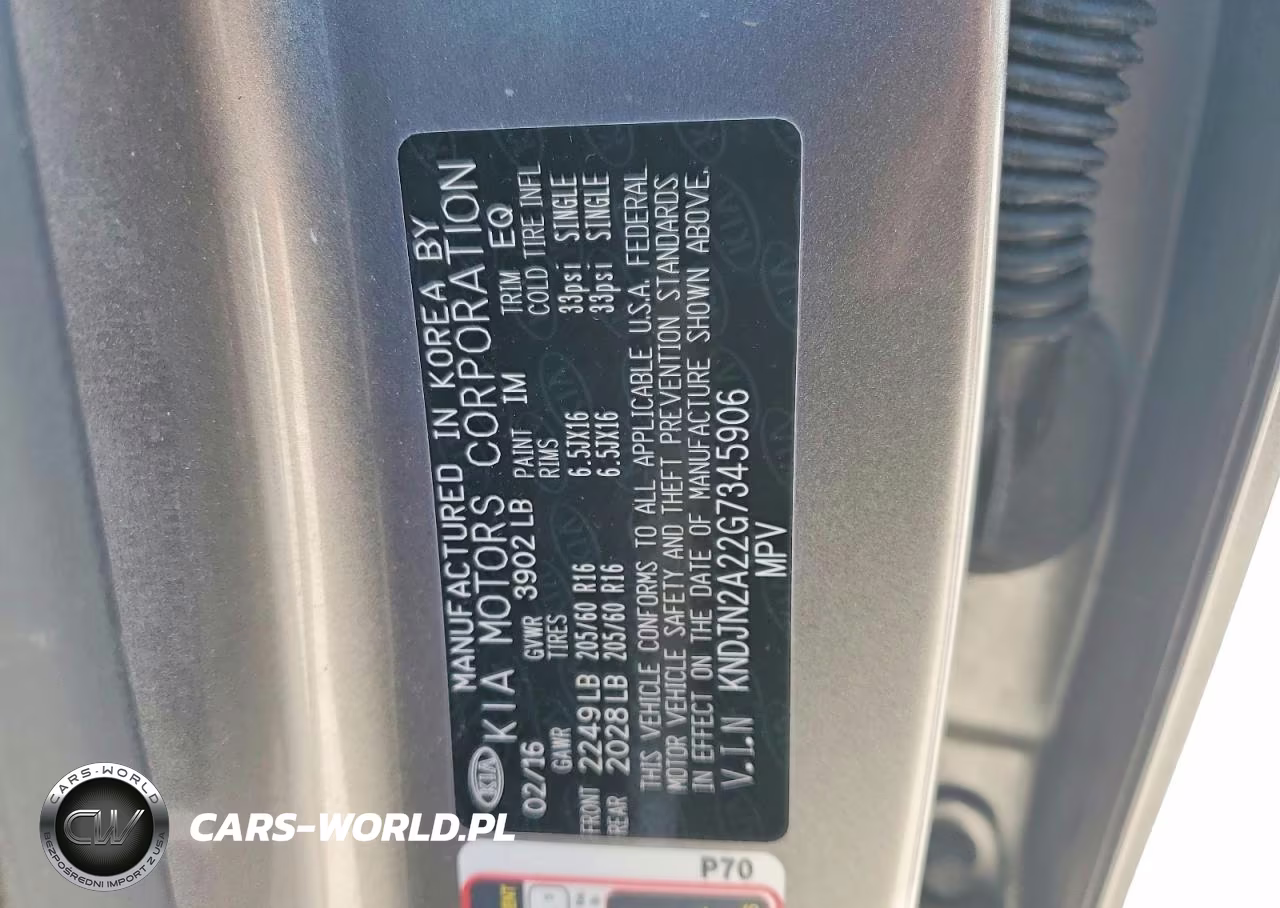2016 Kia Soul Base VIN:KNDJN2A22G7345906 - 12