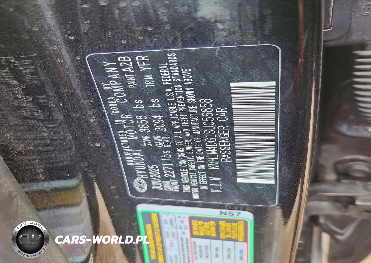 2025 Hyundai Elantra Sel Sport VIN:KMHLM4DG1SU056858 - 13