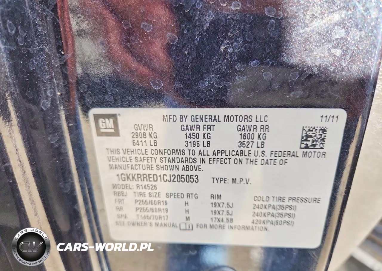 2012 GMC Acadia Slt-1 VIN:1GKKRRED1CJ205053 - 13
