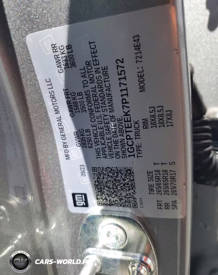 2023 Chevrolet Colorado Trail Boss VIN:1GCPTEEK7P1171572 - 13