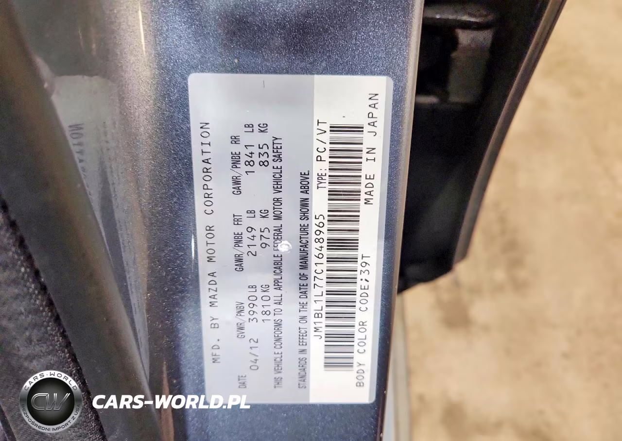 2012 Mazda 3 I VIN:JM1BL1L77C1648965 - 12