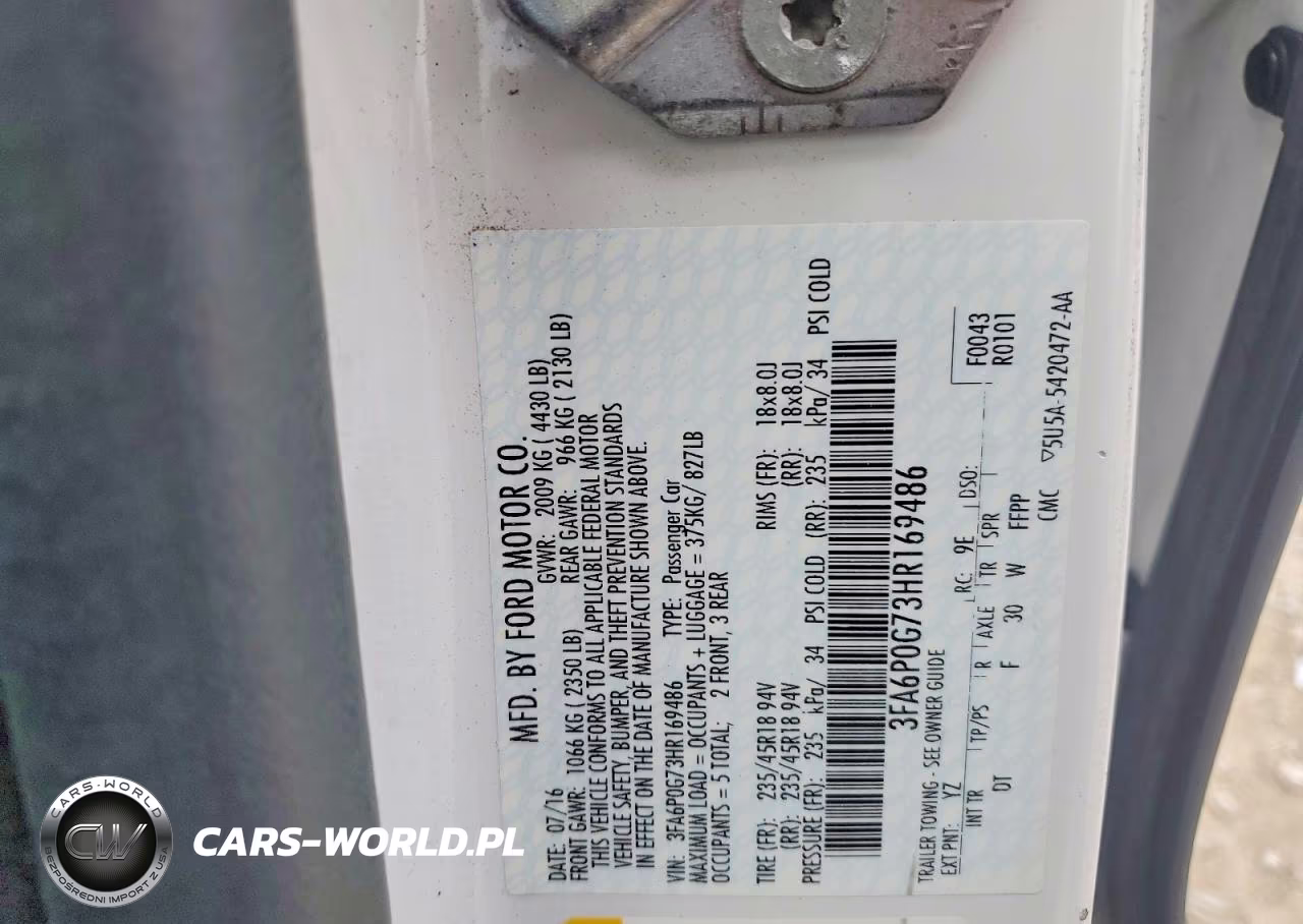 2017 Ford Fusion S VIN:3FA6P0G73HR169486 - 13