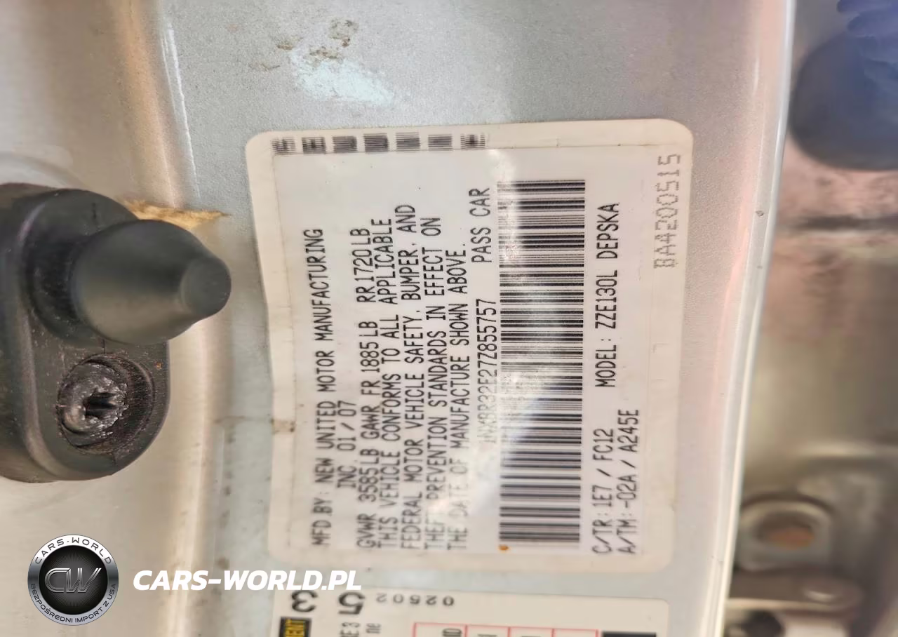 2007 Toyota Corolla S VIN:1NXBR32E27Z855757 - 13