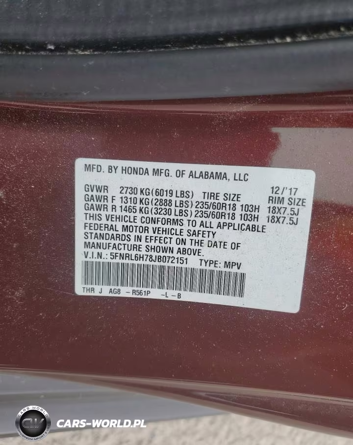 2018 Honda Odyssey Exl VIN:5FNRL6H78JB072151 - 13