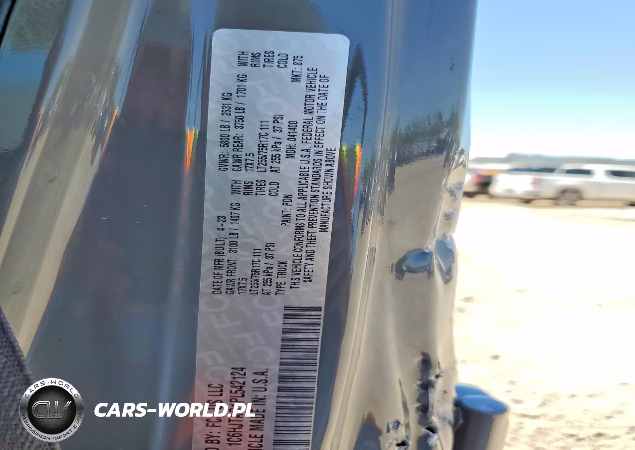 2023 Jeep Gladiator Sport VIN:1C6HJTAG1PL542124 - 12