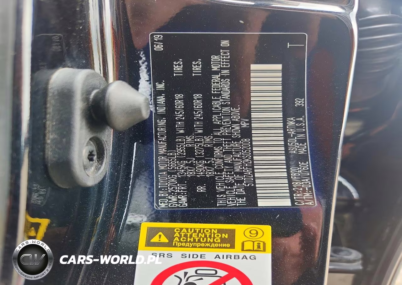 2019 Toyota Highlander Le VIN:5TDZARFH2KS052008 - 14