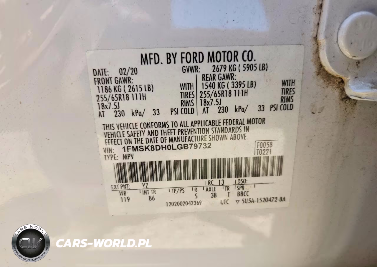 2020 Ford Explorer Xlt VIN:1FMSK8DH0LGB79732 - 14