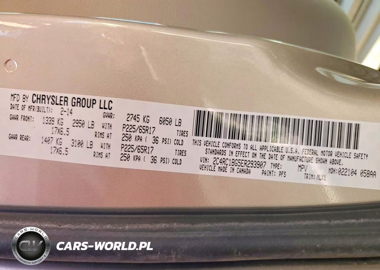 2014 Chrysler Town & Country Touring VIN:2C4RC1BG5ER293907 - 13