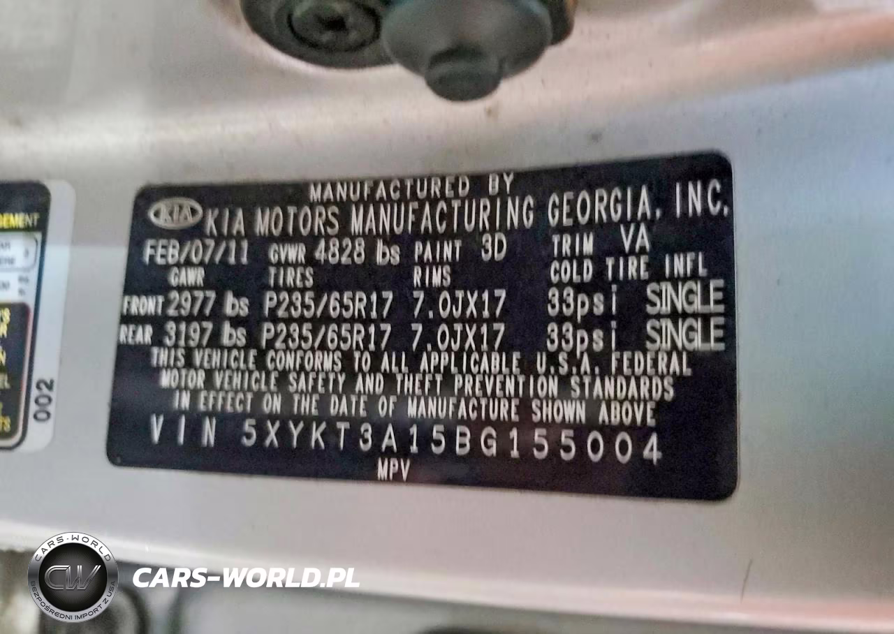 2011 Kia Sorento Lx VIN:5XYKT3A15BG155004 - 13